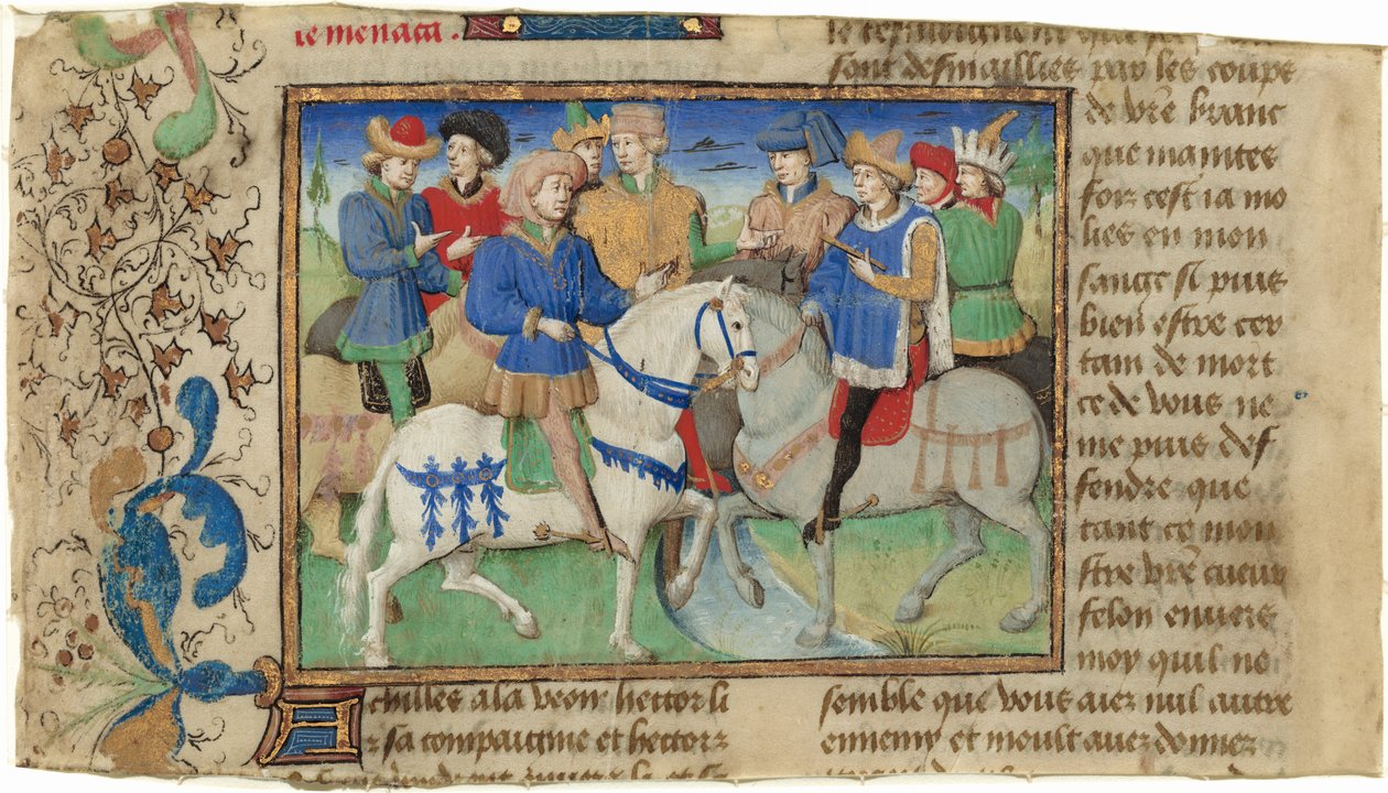 Encuentro de Aquiles y Héctor de Master of Girart de Roussillon
