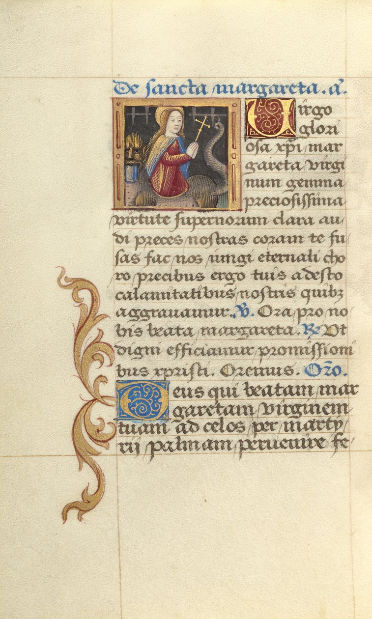 Santa Margarita y el dragón de Master of Jacques de Besançon