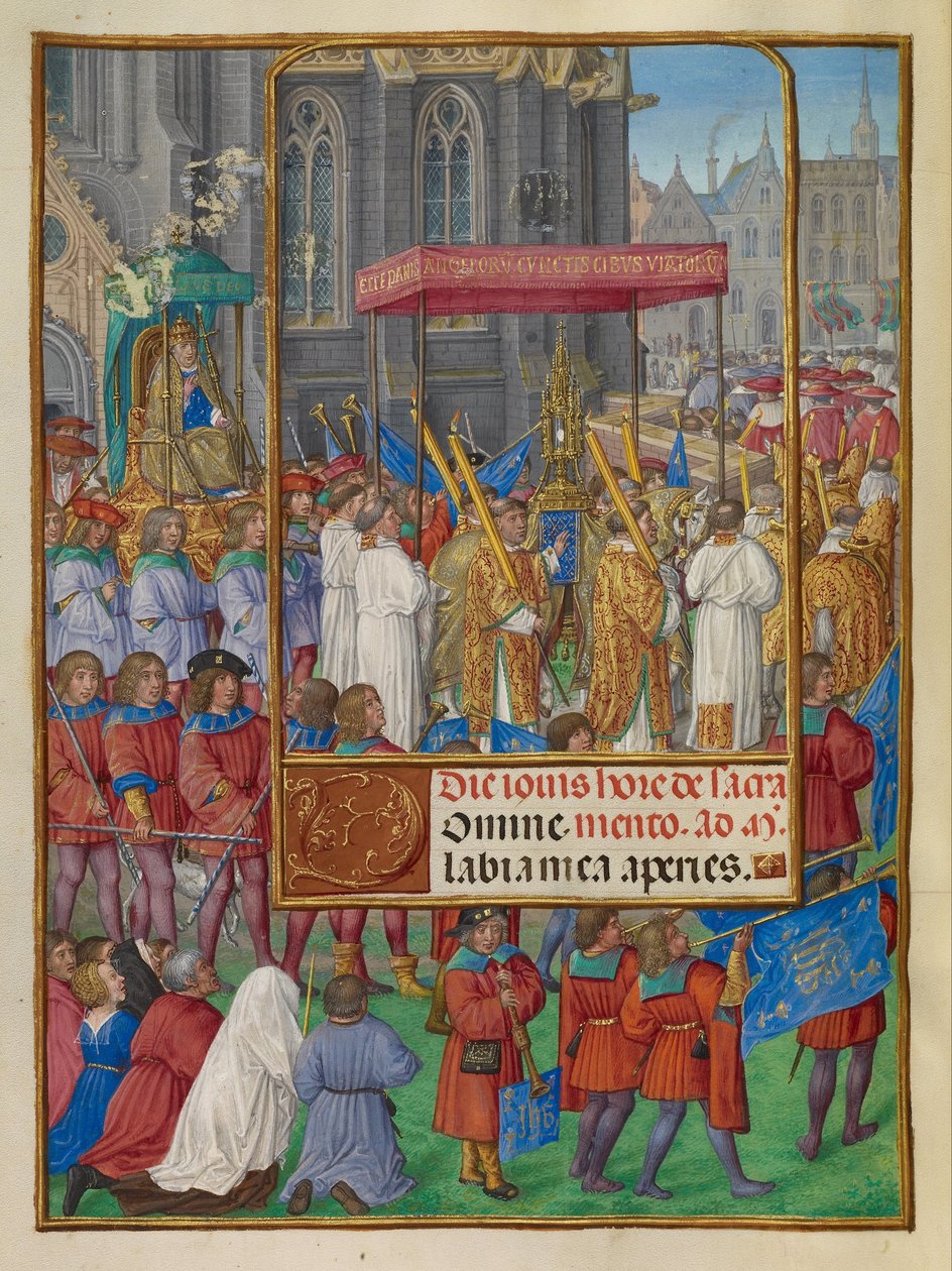 Procesión del Corpus Christi de Master of James IV of Scotland