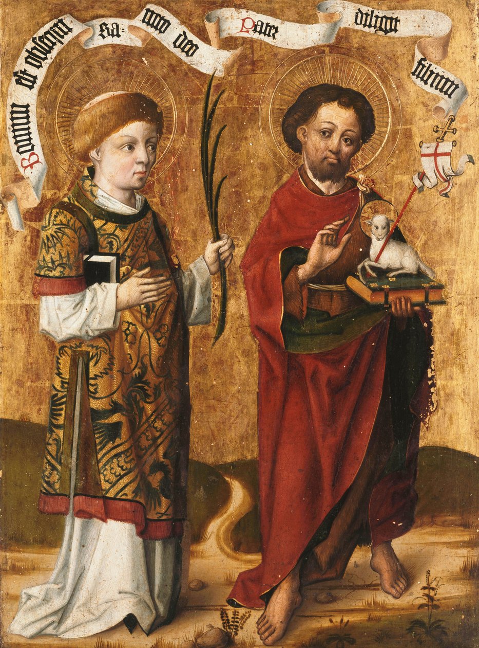 Santos Esteban y Juan el Bautista de Master of Liesborn