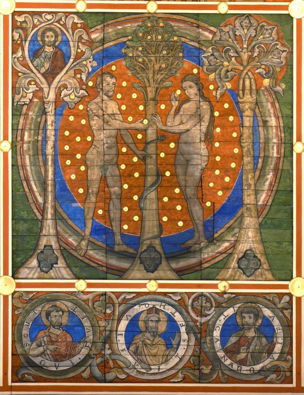 Adán y Eva (detalle) de Master of Lower Saxony