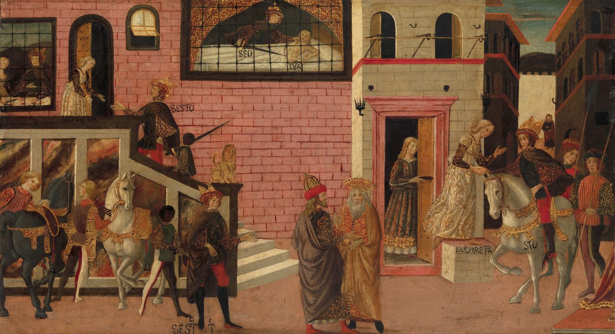 El Rapto de Lucrecia de Master of Marradi