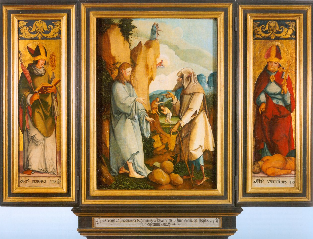 El carrete de la tentación de St. de Master of Messkirch