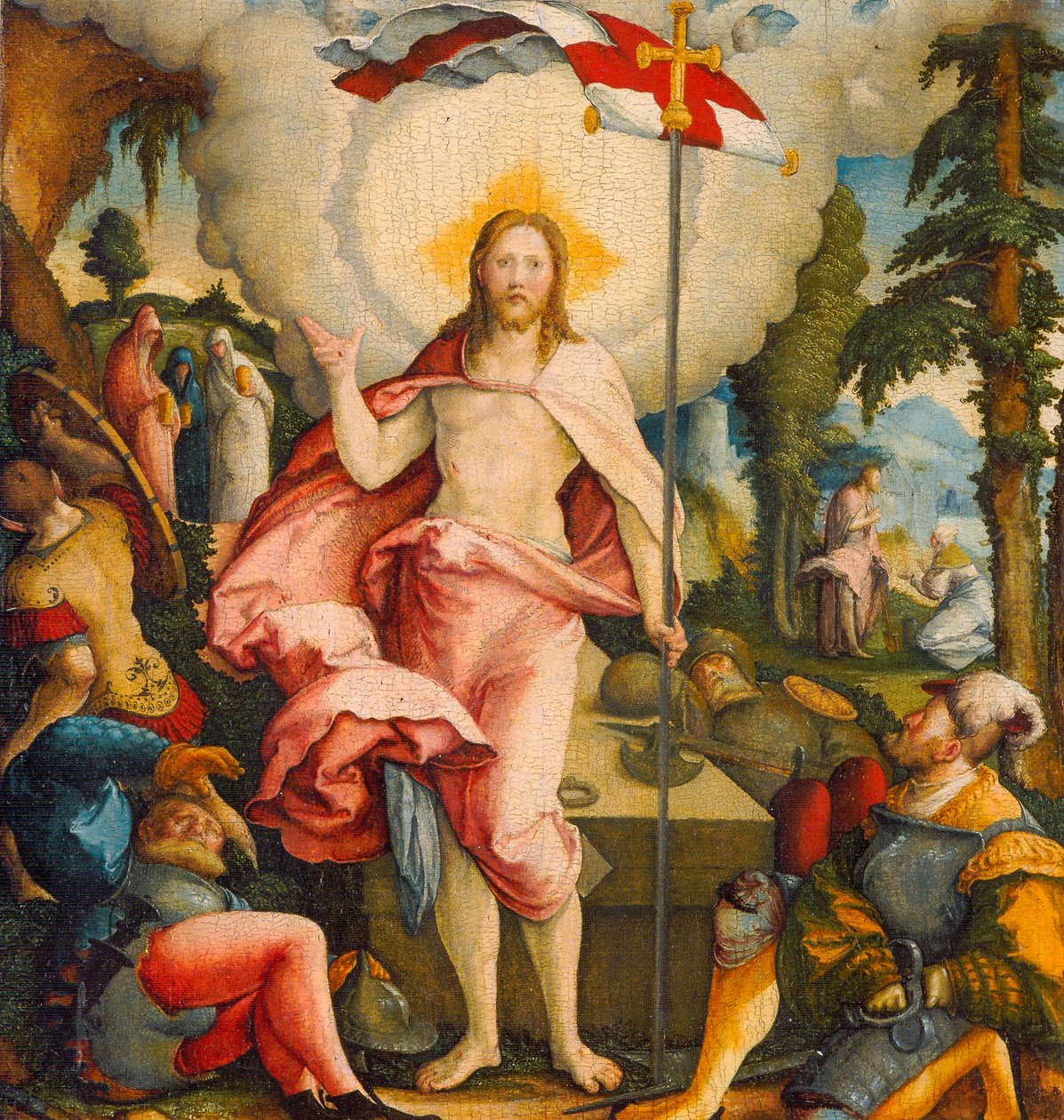 Alemán: Die Auferstehung Christi und Noli me tangere La resurrección de Cristo y Noli me tangere de Master of Messkirch