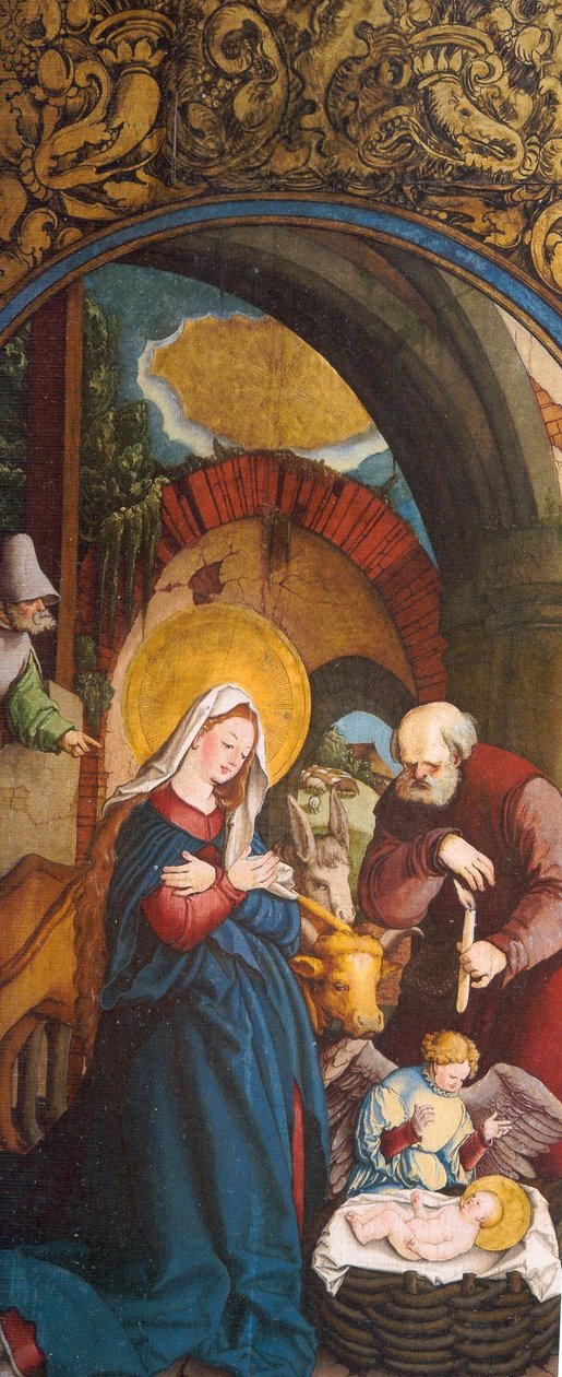 Alemán: El nacimiento de Cristo de Master of Messkirch