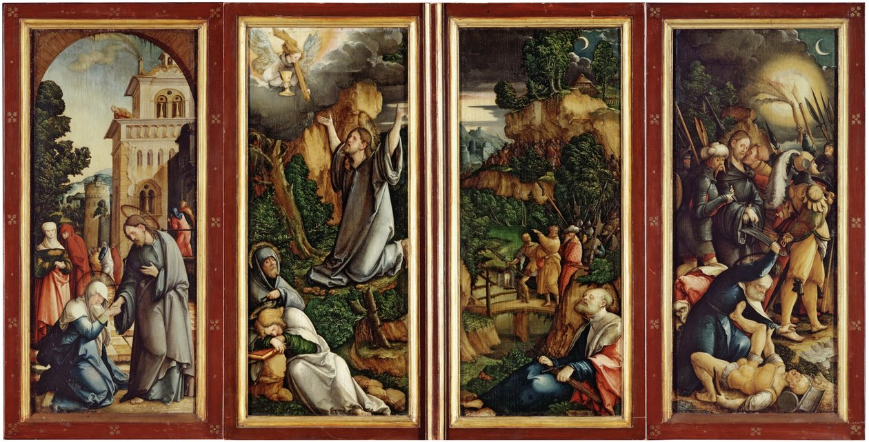 El retablo de Wildenstein cerrado de Master of Messkirch