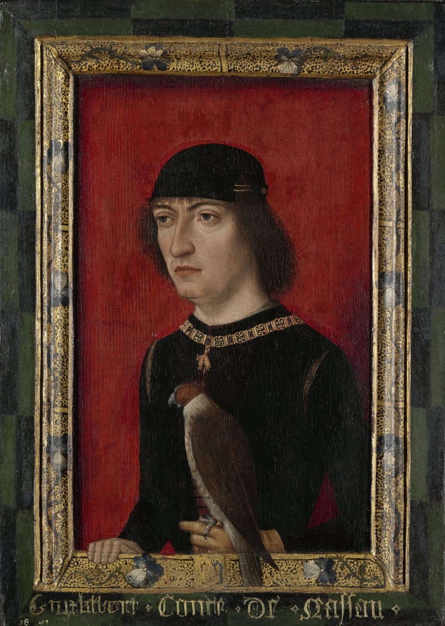 Retrato de Engelbert II, conde de Nassau de Master of Portraits of Princes