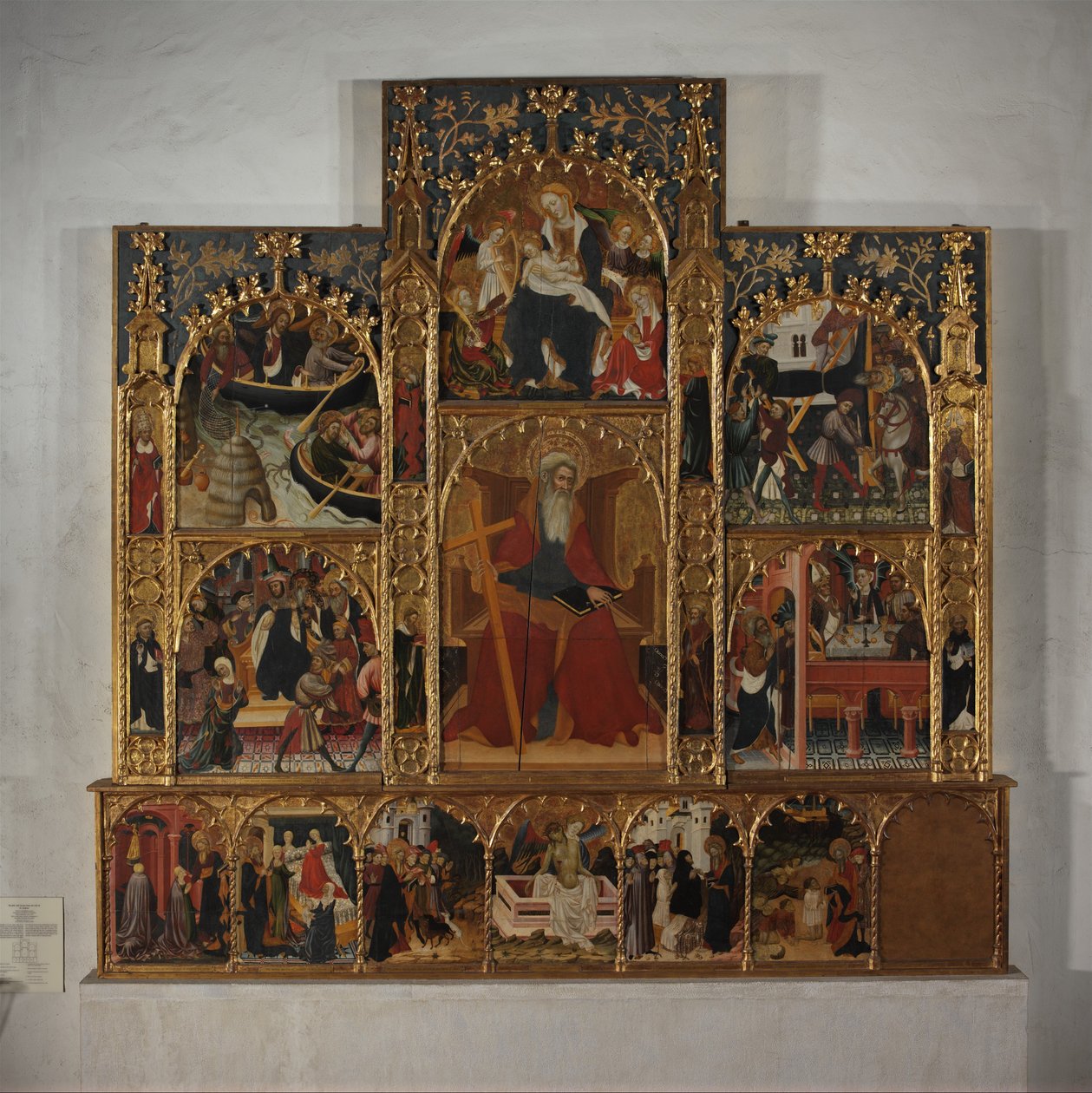 Retablo con escenas de la vida de San Andrés, ca. 1420-30 de Master of Roussillon