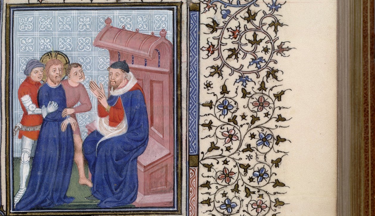Cristo ante Pilato Libro de Horas de Master of Troyes