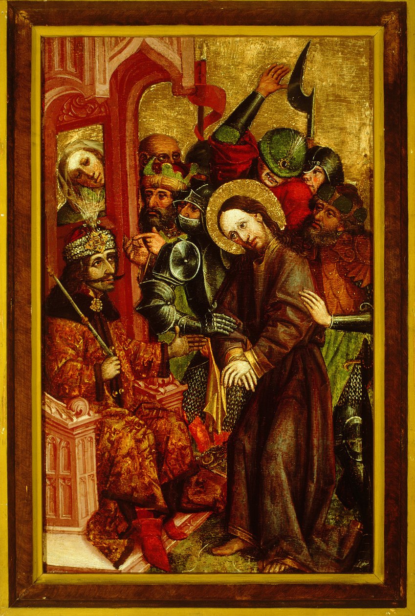 Cristo ante Pilato Vlad III como Poncio Pilato, ca 1463-1464 de Master of Velenje Panels