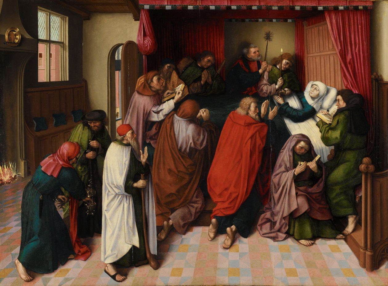 La muerte de la Virgen, c. 1500 (óleo sobre tabla) de Master of the Amsterdam Death of the Virgin