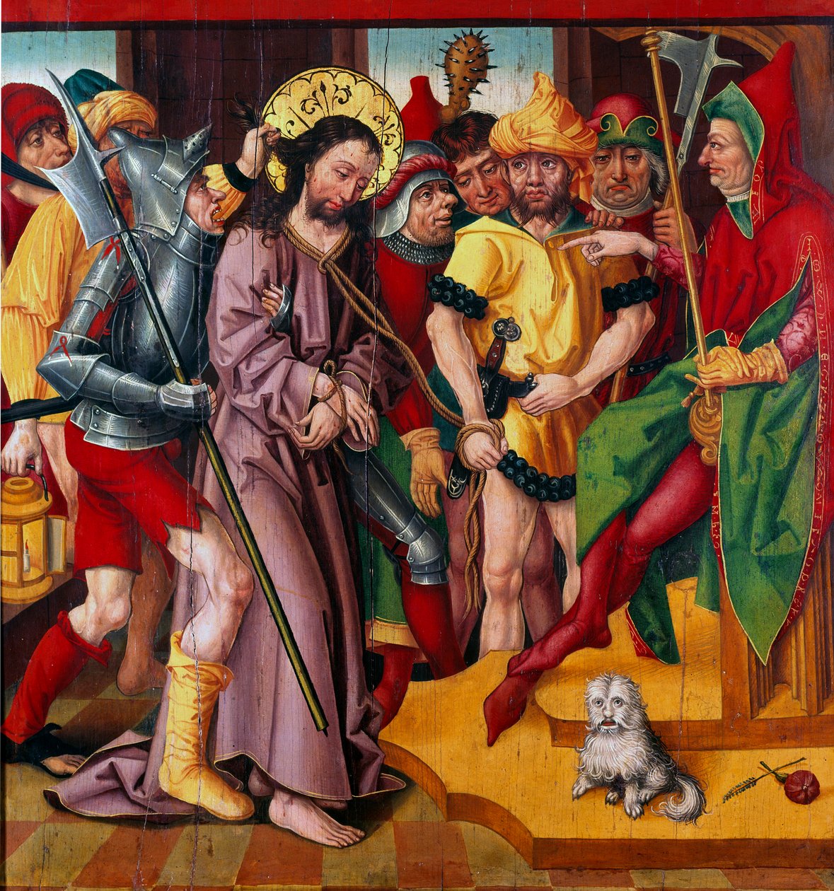 Jesús ante Herodes Antipas de Master of the Baden Carnation