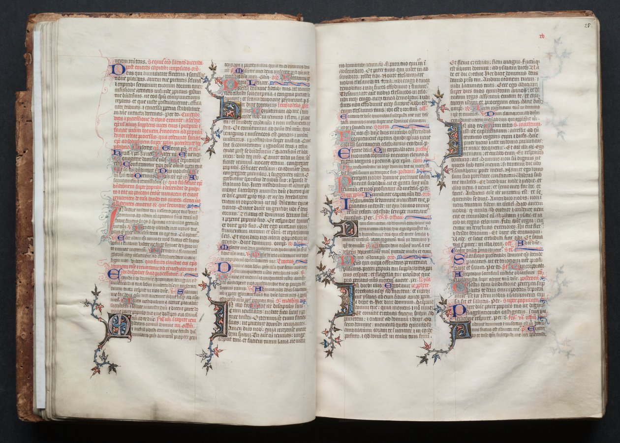 El misal de Gotha: Fol. 25r, Texto de Master of the Boqueteaux