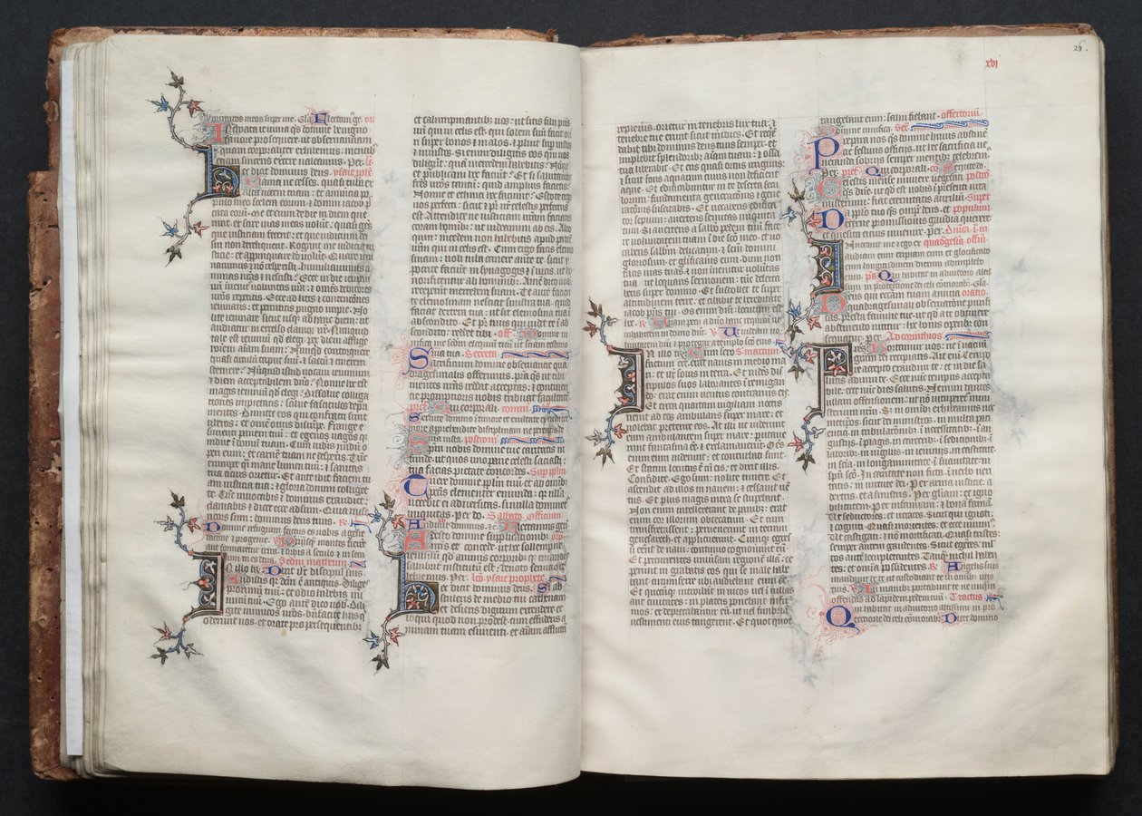 El misal de Gotha: Fol. 26r, Texto, c. 1375 de Master of the Boqueteaux