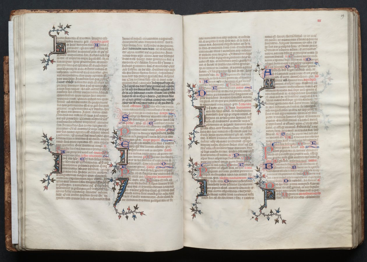 El misal de Gotha: Fol. 29r, Texto de Master of the Boqueteaux