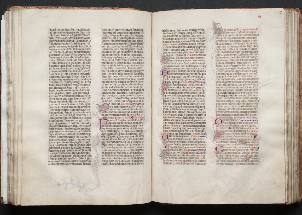 El misal de Gotha: Fol. 54v, Texto de Master of the Boqueteaux