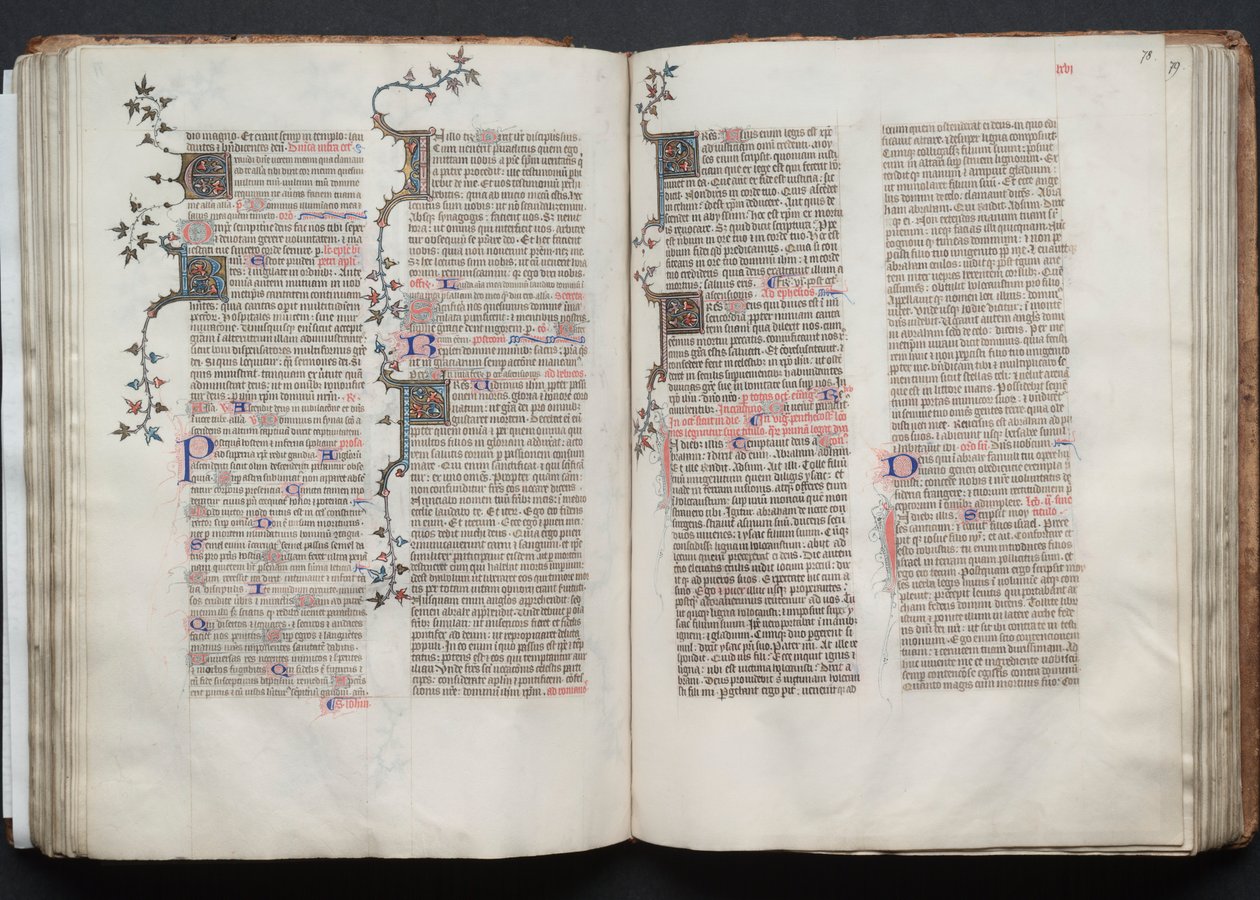 El misal de Gotha: Fol. 78r, Texto, c. 1375 de Master of the Boqueteaux