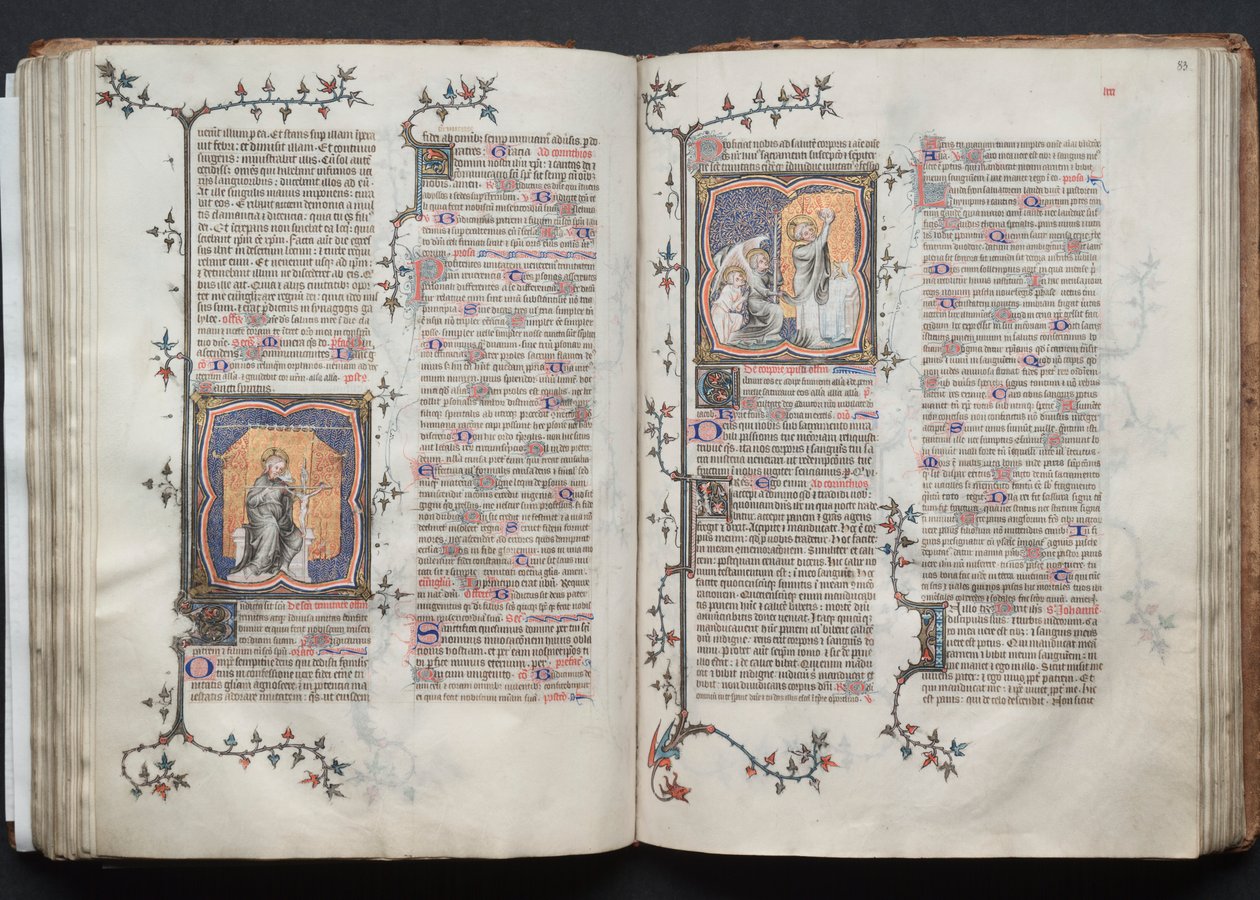 El misal de Gotha: Fol. 83r, Corpus Domini de Master of the Boqueteaux