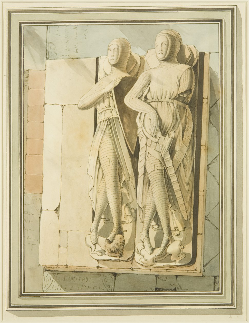 Efigies de dos caballeros, 