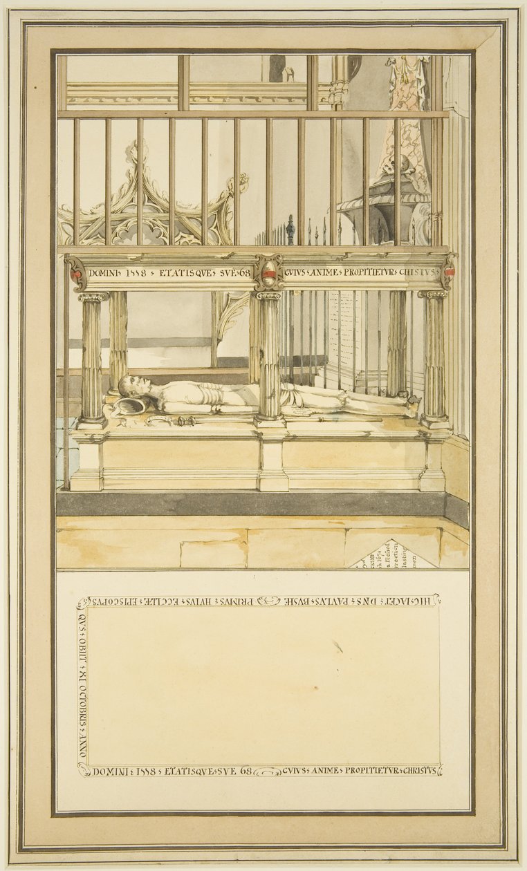 Tumba del obispo Paul Bush, en la catedral de Bristol, c.1799 de Master of the Bristol Church Monuments