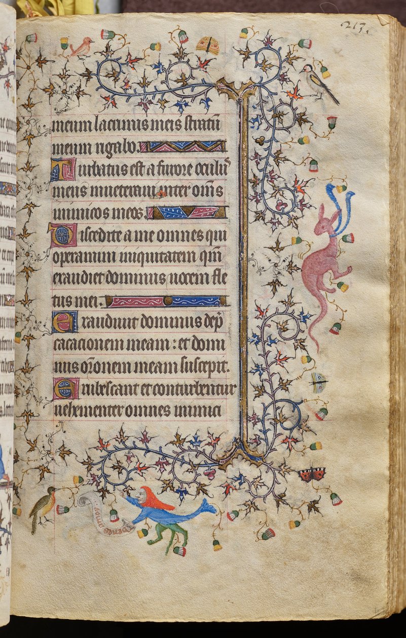 Horas de Carlos el Noble, rey de Navarra (1361-1425): fol. 107r, Texto de Master of the Brussels Initials and Associates