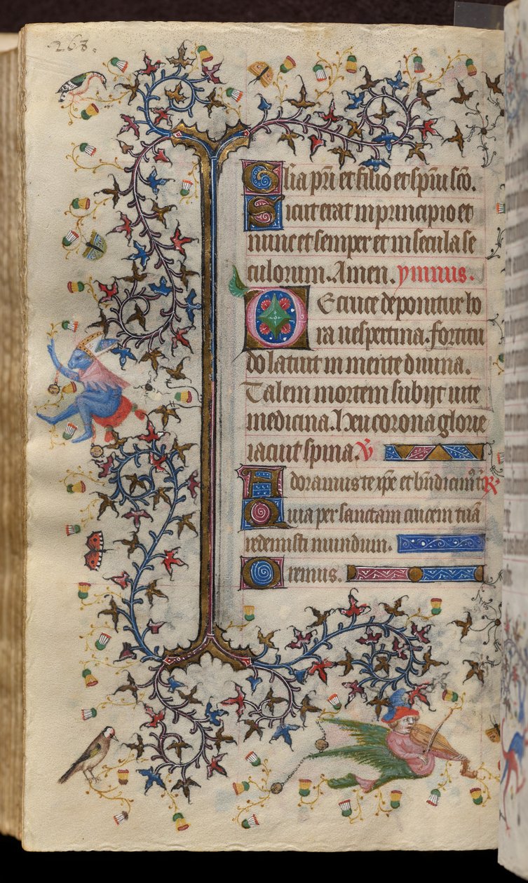 Horas de Carlos el Noble, rey de Navarra (1361-1425): fol. 134v, Texto de Master of the Brussels Initials and Associates