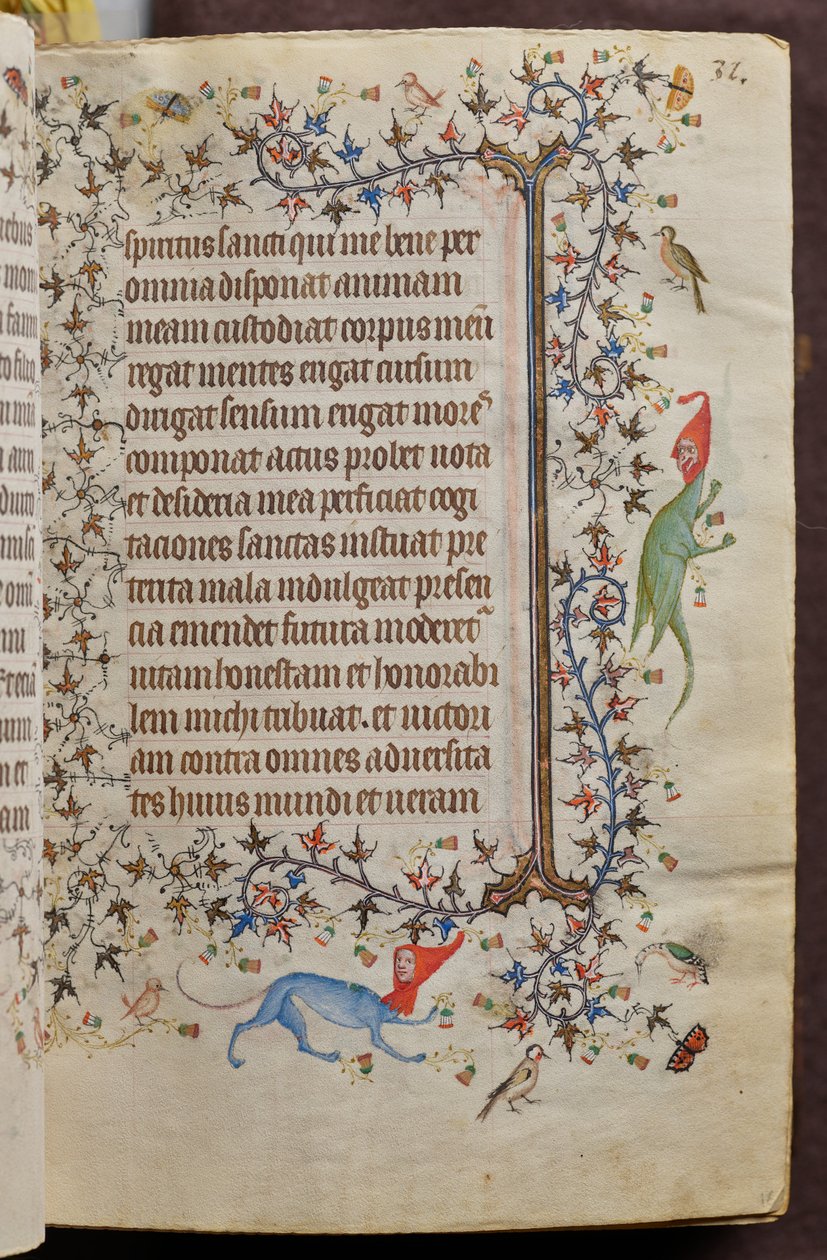 Horas de Carlos el Noble, rey de Navarra (1361-1425): fol. 16r, Texto de Master of the Brussels Initials and Associates
