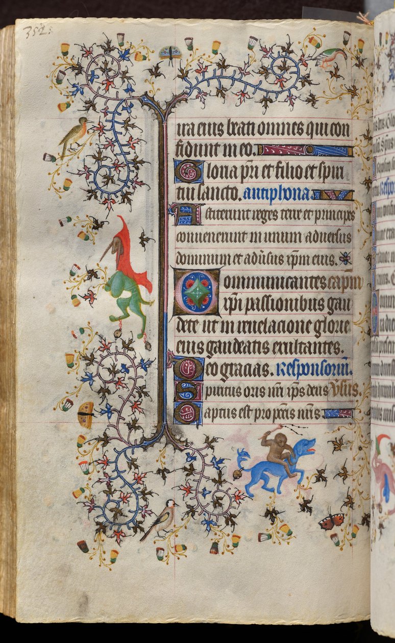 Horas de Carlos el Noble, rey de Navarra (1361-1425): fol. 171v, Texto de Master of the Brussels Initials and Associates
