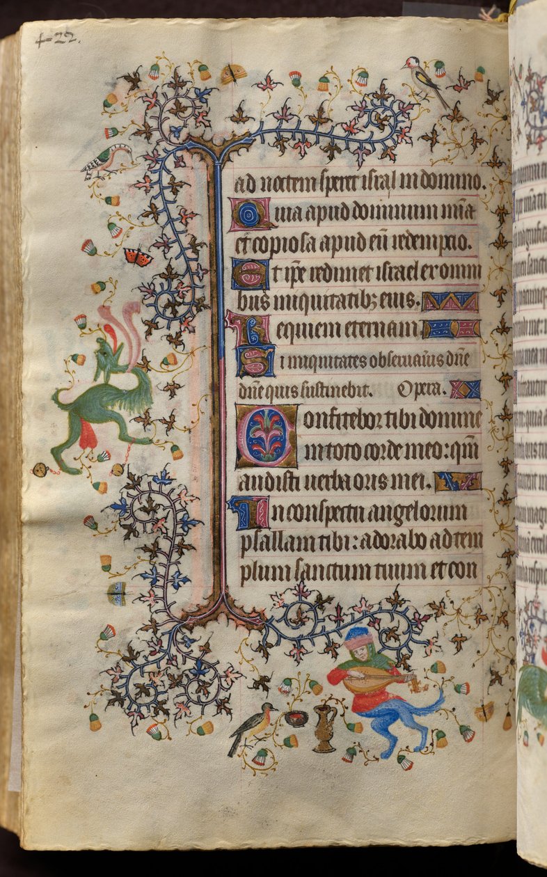 Horas de Carlos el Noble, rey de Navarra (1361-1425): fol. 205v, Texto de Master of the Brussels Initials and Associates