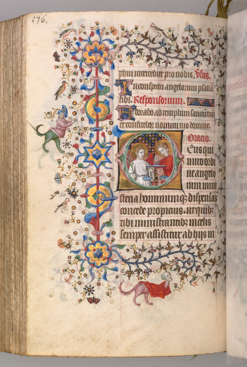 Horas de Carlos el Noble, rey de Navarra (1361-1425): fol. 262v, Texto de Master of the Brussels Initials and Associates