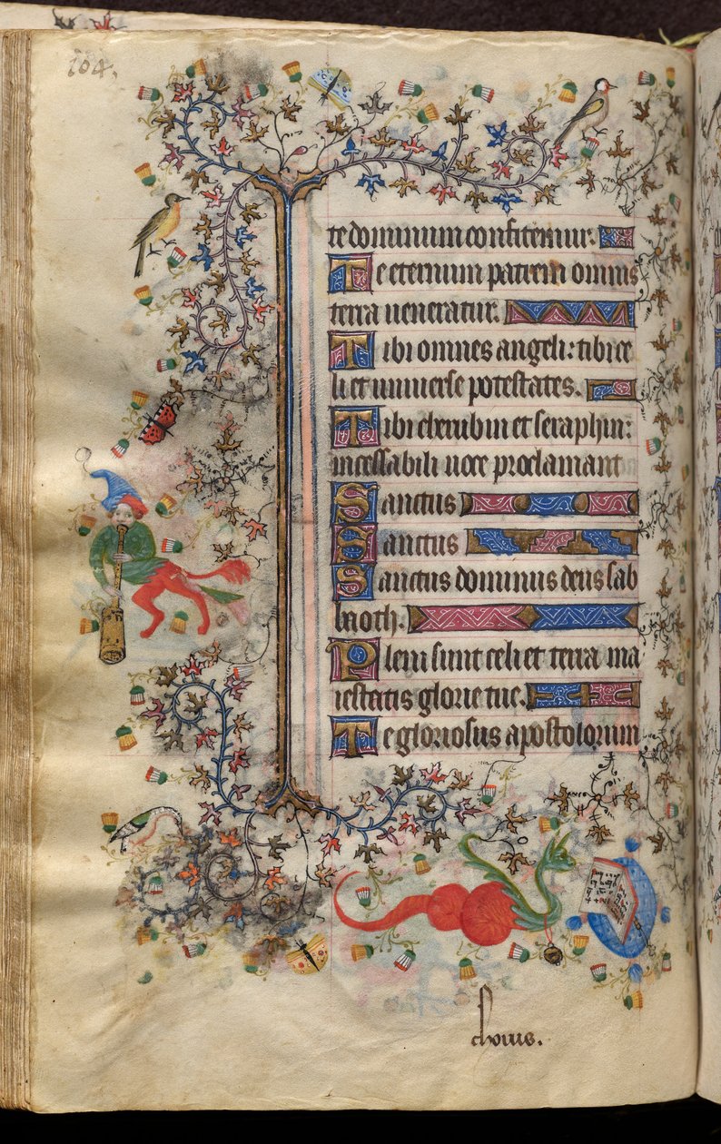 Horas de Carlos el Noble, rey de Navarra (1361-1425): fol. 52v, Texto de Master of the Brussels Initials and Associates