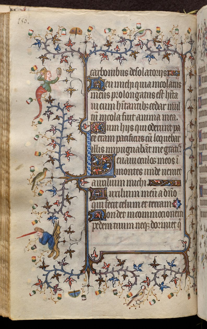 Horas de Carlos el Noble, rey de Navarra (1361-1425): fol. 75v, Texto de Master of the Brussels Initials and Associates