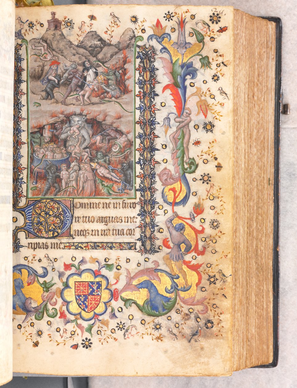 Horas de Carlos el Noble, Rey de Navarra 1361-1425: fol. 106r, Juicio Final, c. 1405 de Master of the Brussels Initials and Associates