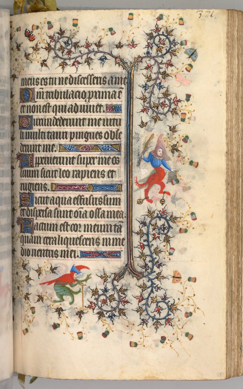 Horas de Carlos el Noble, Rey de Navarra 1361-1425: fol. 181r, Texto, c. 1405 de Master of the Brussels Initials and Associates