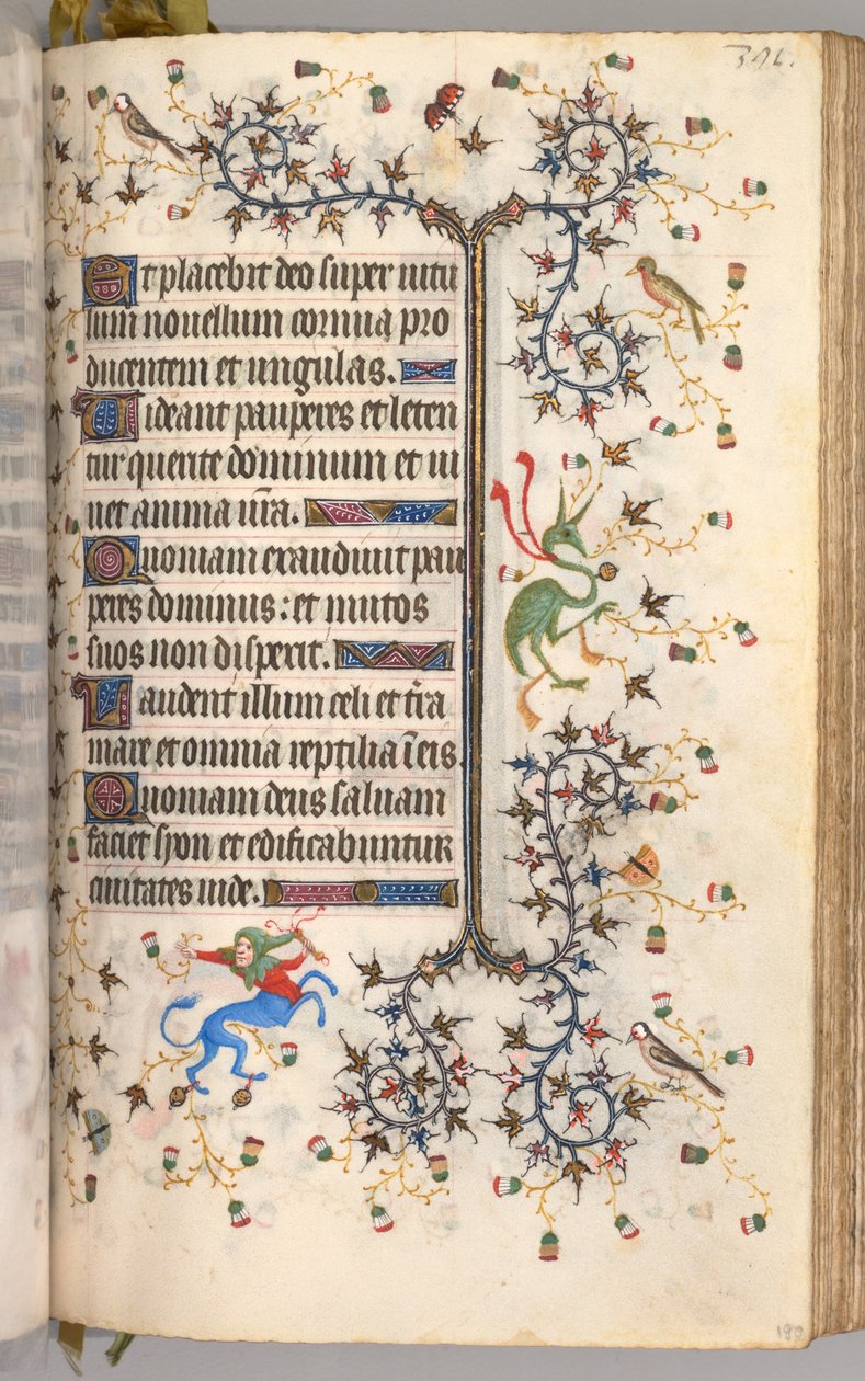 Horas de Carlos el Noble, Rey de Navarra 1361-1425: fol. 190r, Texto de Master of the Brussels Initials and Associates
