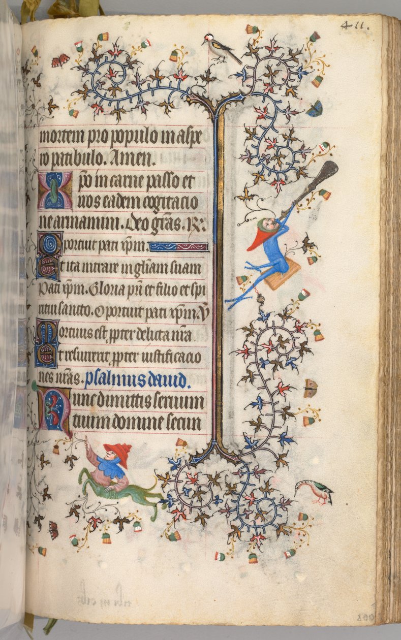 Horas de Carlos el Noble, Rey de Navarra 1361-1425: fol. 200r, Texto, c. 1405 de Master of the Brussels Initials and Associates