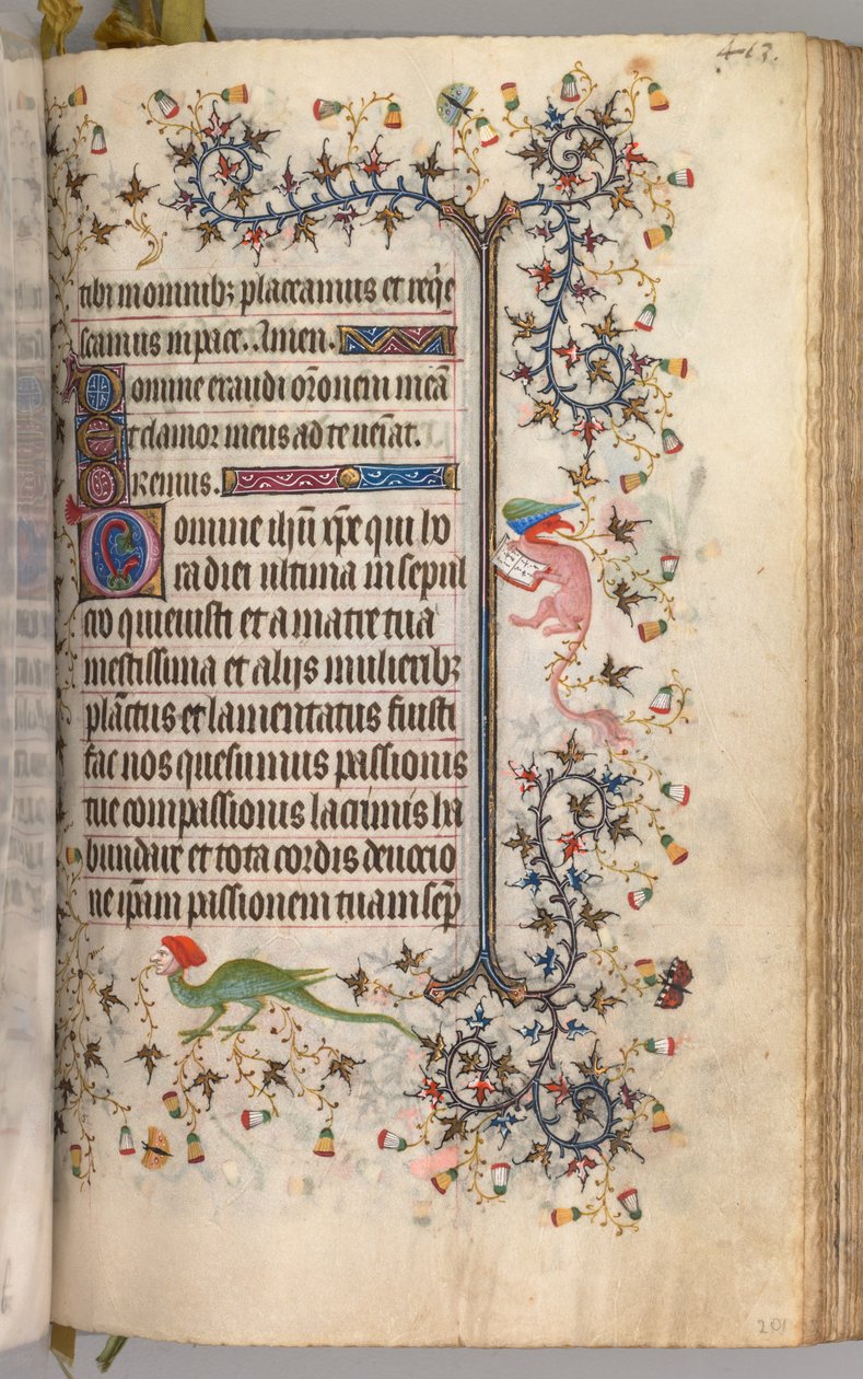 Horas de Carlos el Noble, Rey de Navarra 1361-1425: fol. 2041r, Texto, c. 1405 de Master of the Brussels Initials and Associates