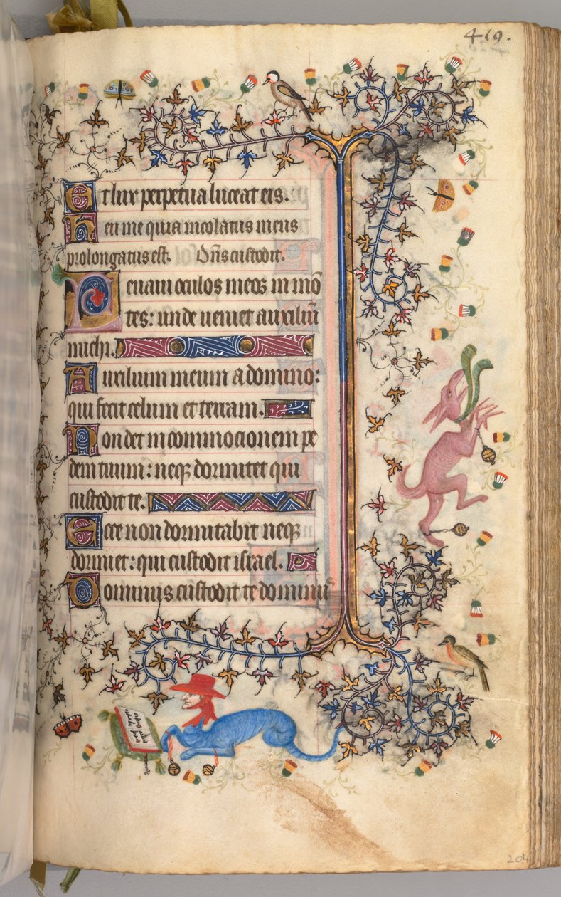Horas de Carlos el Noble, Rey de Navarra 1361-1425: fol. 204r, Texto, c. 1405 de Master of the Brussels Initials and Associates