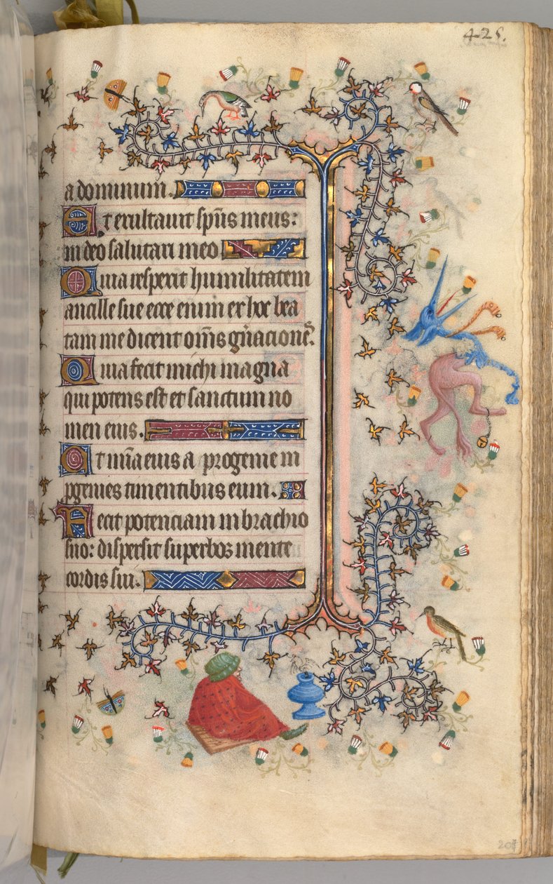 Horas de Carlos el Noble, Rey de Navarra 1361-1425: fol. 207r, Texto de Master of the Brussels Initials and Associates