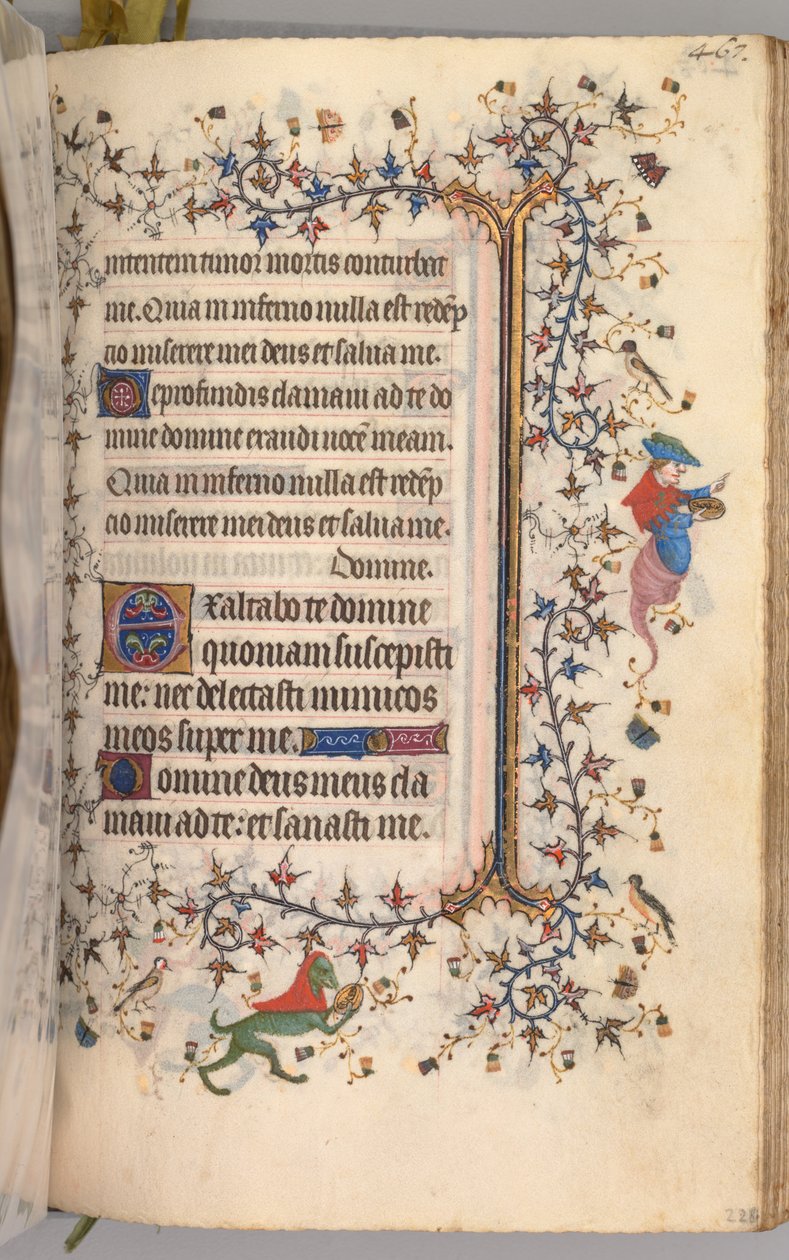 Horas de Carlos el Noble, Rey de Navarra 1361-1425: fol. 228r, Texto, c. 1405 de Master of the Brussels Initials and Associates