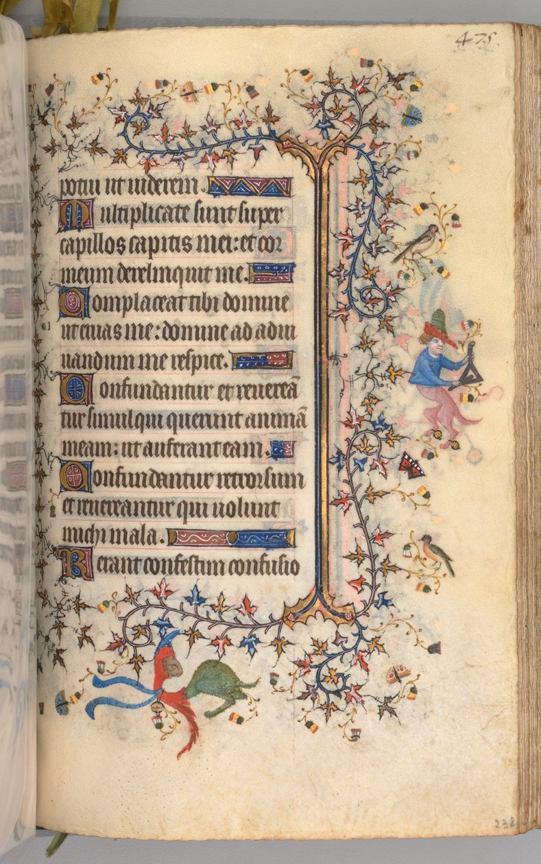 Horas de Carlos el Noble, Rey de Navarra 1361-1425: fol. 232r, Texto, c. 1405 de Master of the Brussels Initials and Associates