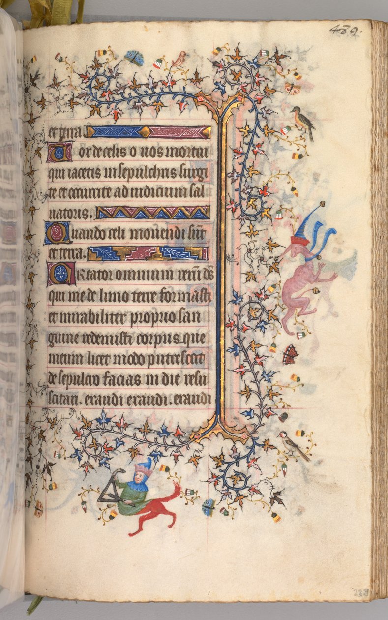 Horas de Carlos el Noble, Rey de Navarra 1361-1425: fol. 239r, Texto, c. 1405 de Master of the Brussels Initials and Associates