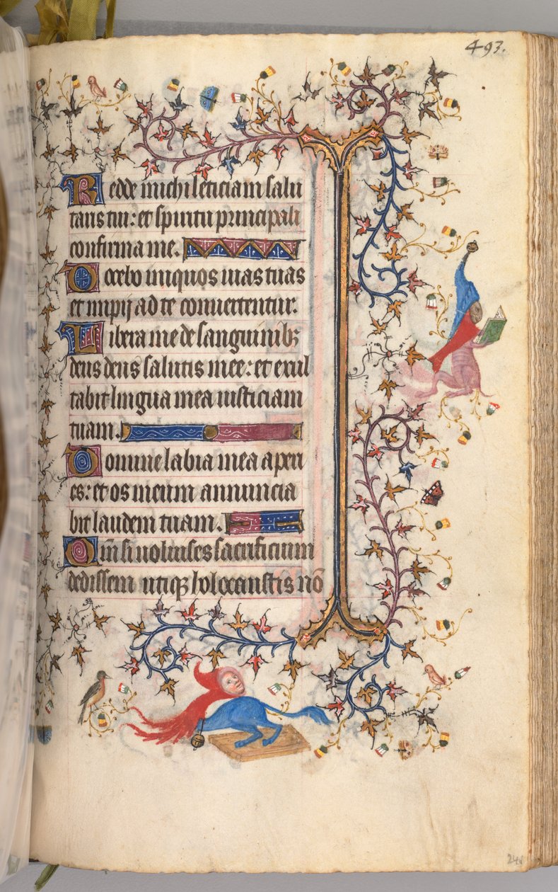 Horas de Carlos el Noble, Rey de Navarra 1361-1425: fol. 241r, Texto, c. 1405 de Master of the Brussels Initials and Associates