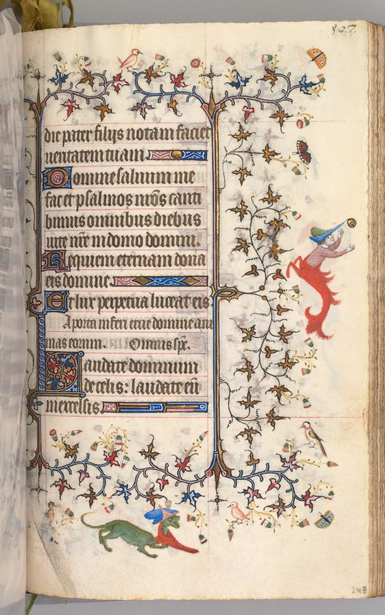 Horas de Carlos el Noble, Rey de Navarra 1361-1425: fol. 248r, Texto, c. 1405 de Master of the Brussels Initials and Associates
