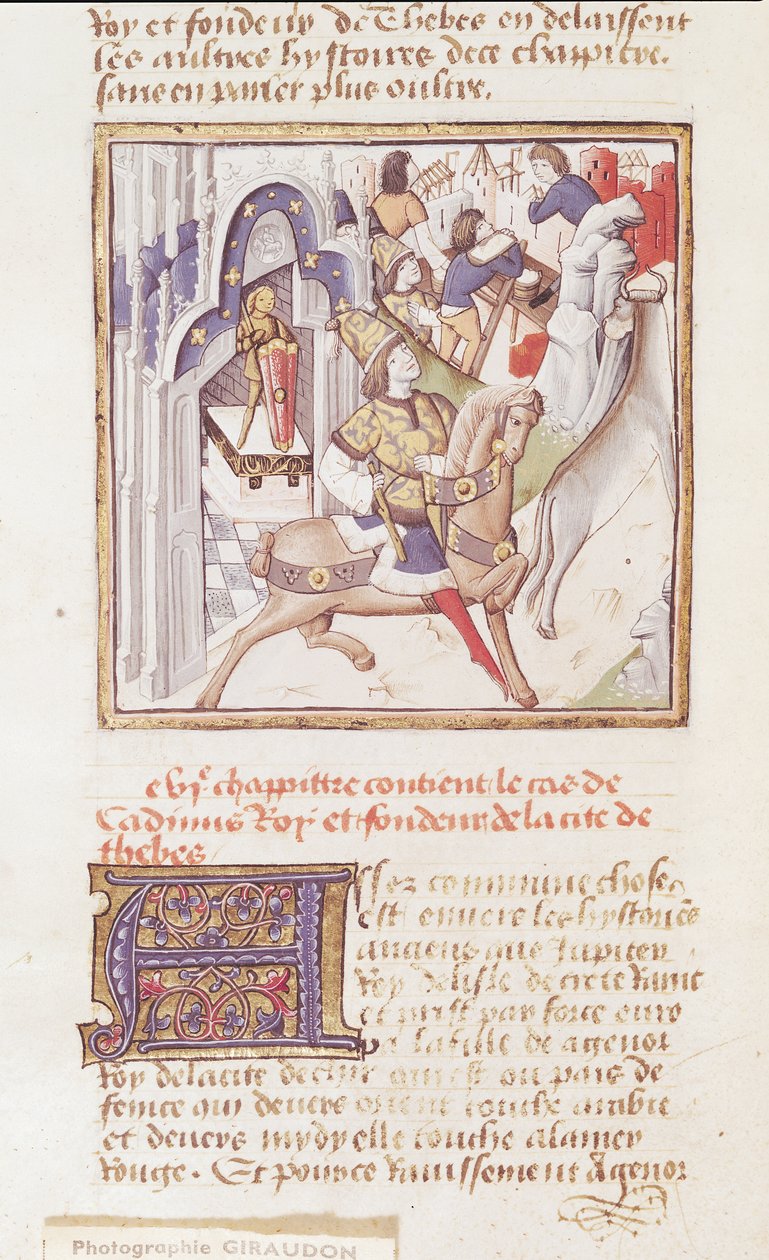 Ms 622 fol.9v Cadmo, fundador de Tebas, de 