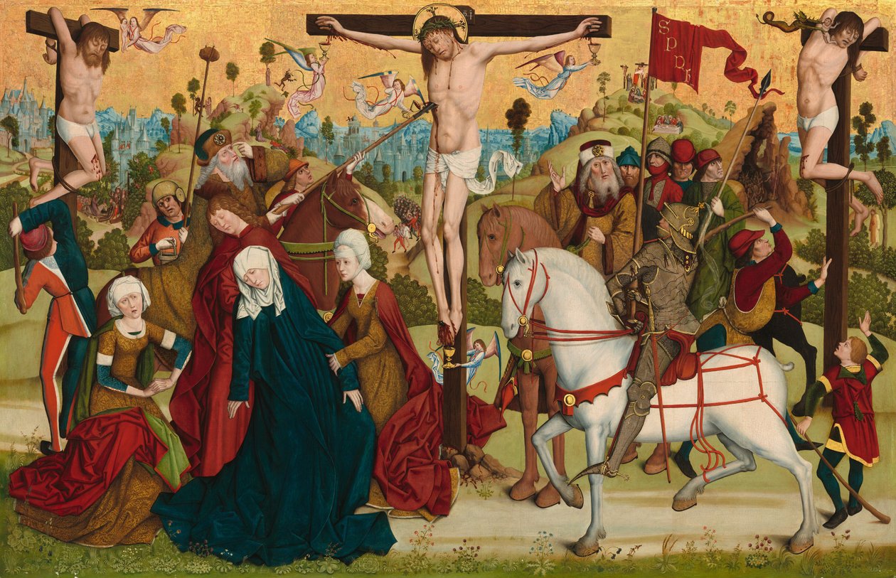 Calvario, c. 1470-1480 de Master of the Death of Saint