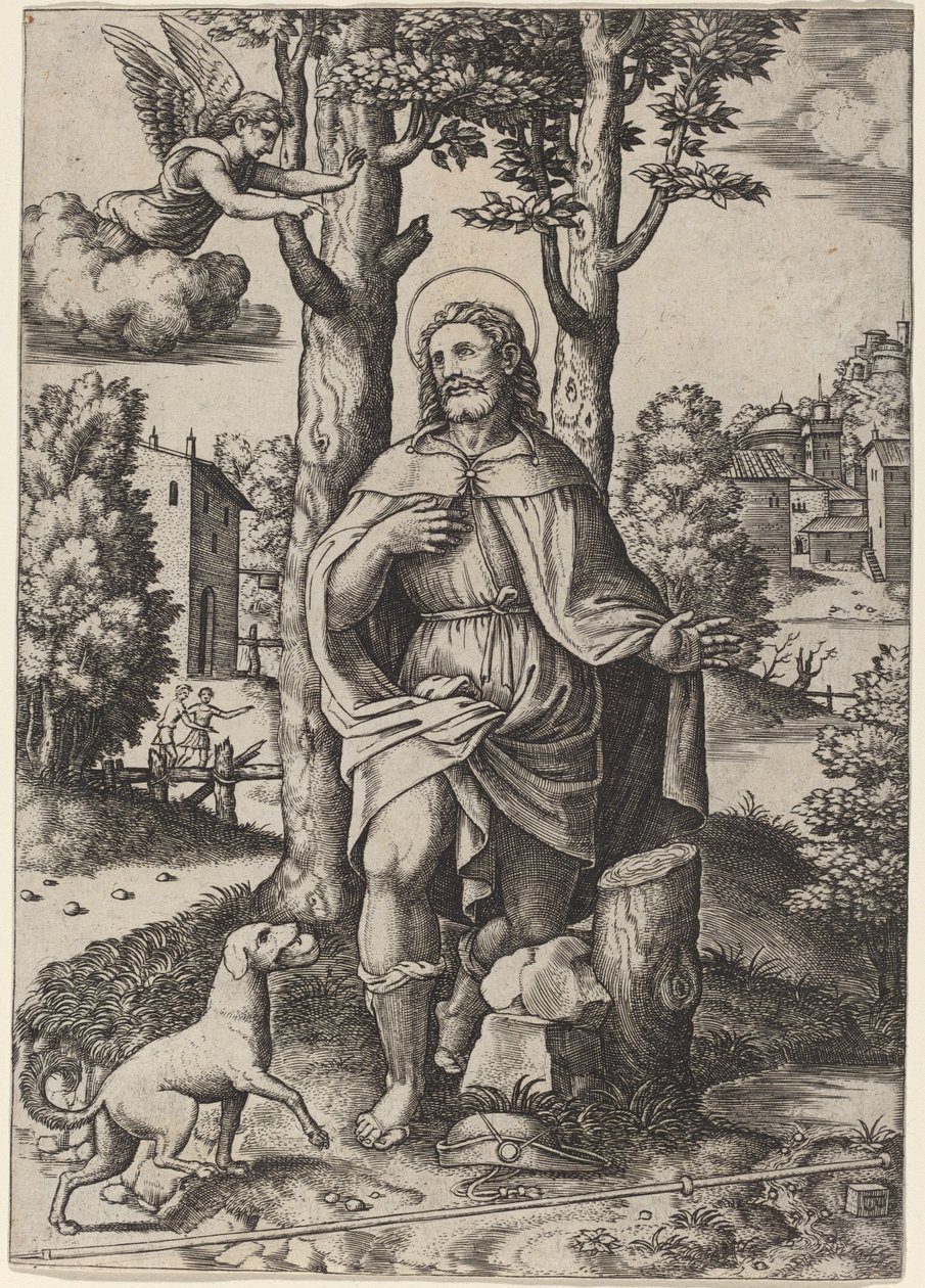 San Roque de Master of the Die after Follower of Raphael