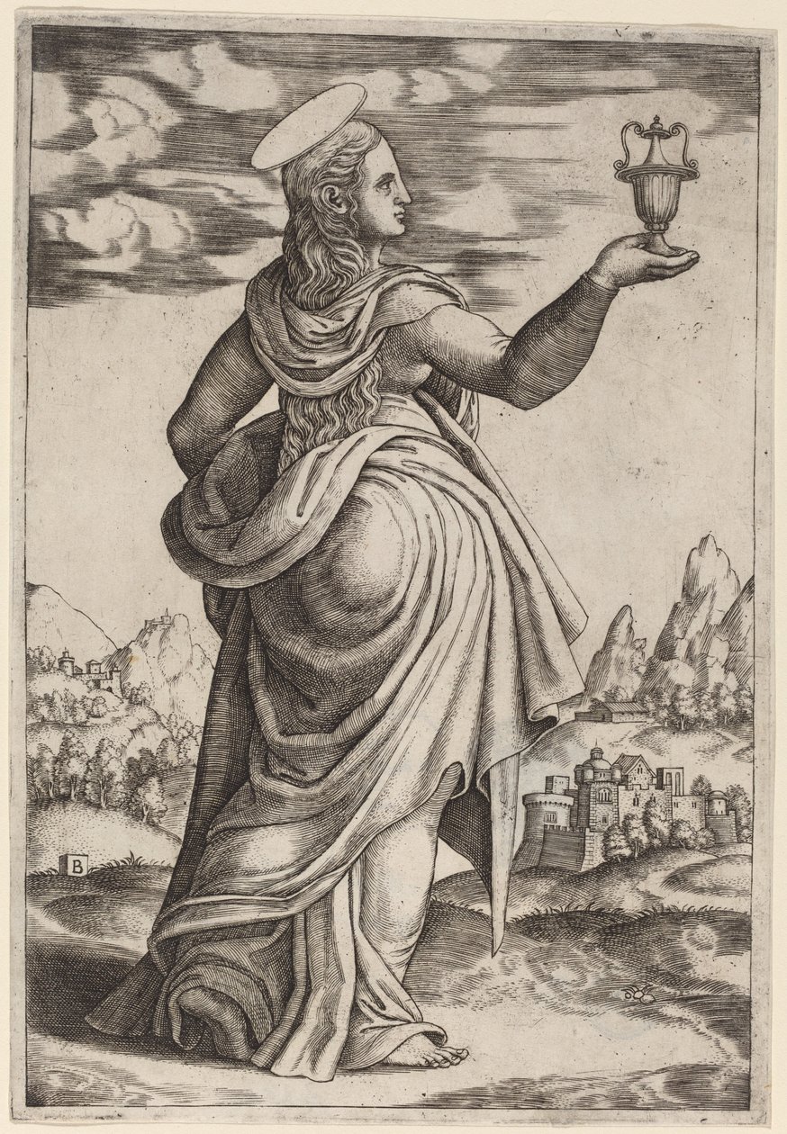 La Magdalena de Master of the Die after Follower of Raphael