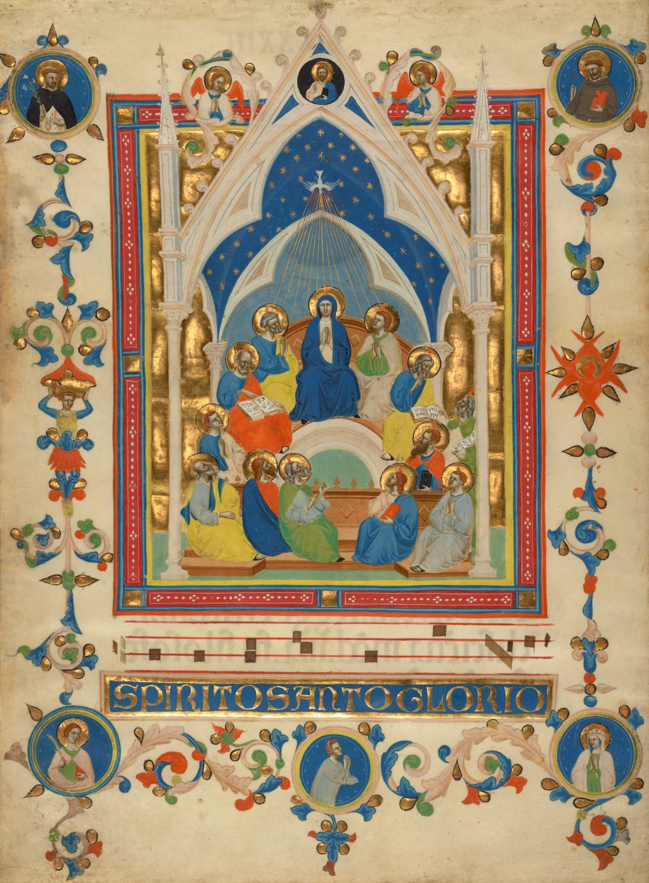 Pentecost de Master of the Dominican Effigies
