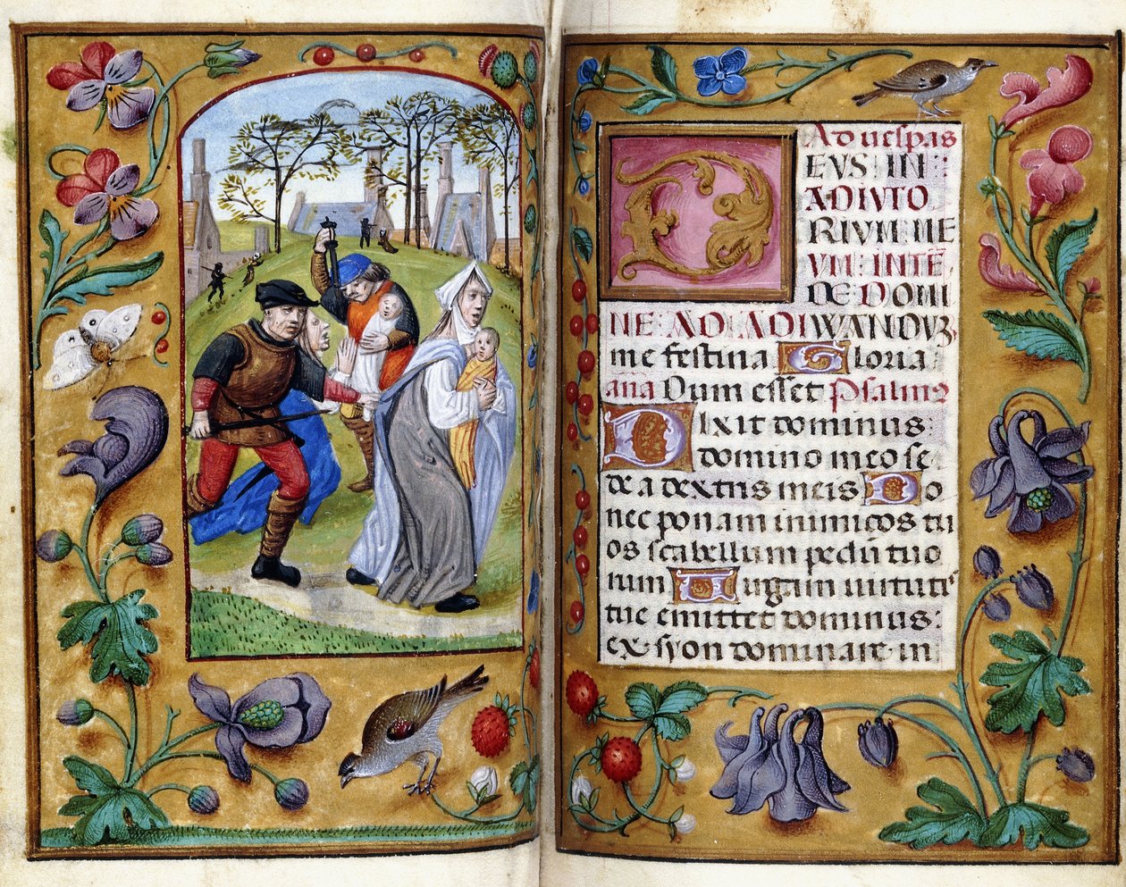 Masacre de los Inocentes, c.1490 de Master of the Dresden Prayer Book